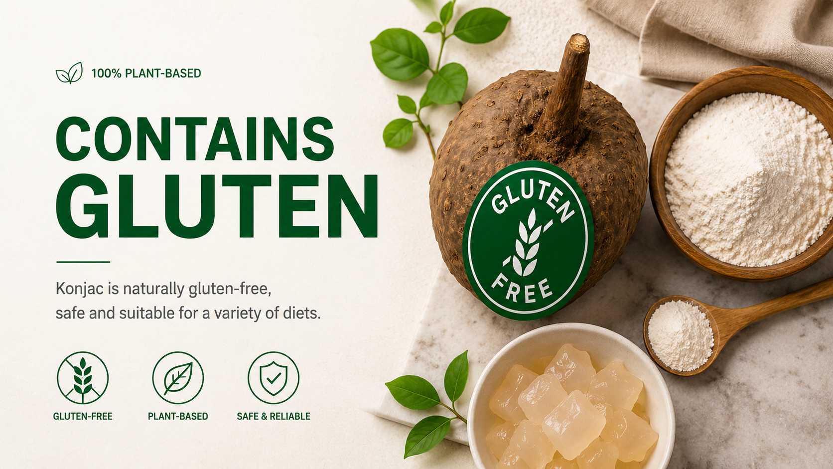 Read more about the article Why Konjac is Naturally Gluten-Free