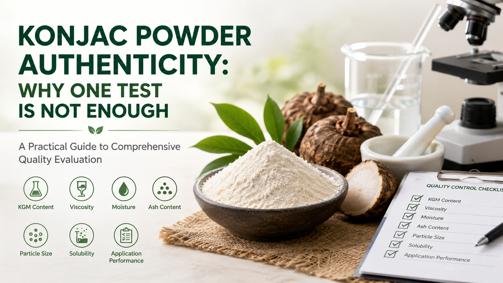 Read more about the article Can One Test Verify the Authenticity of Konjac Powder?
